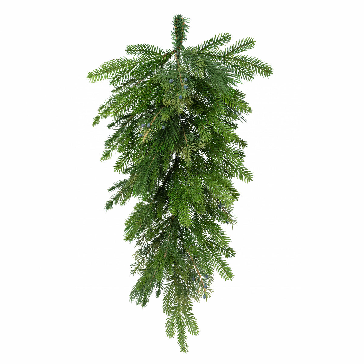 32" Belgium Pine Teardrop Swag: Evergreen (35 Tips)