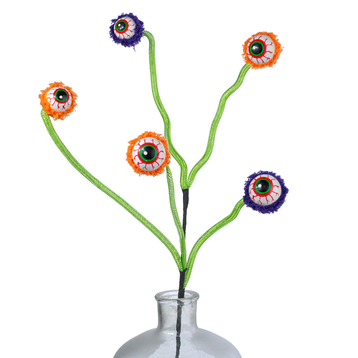 28" Furry Monster Eyeballs Spray: Halloween Item Number: 57407HAL