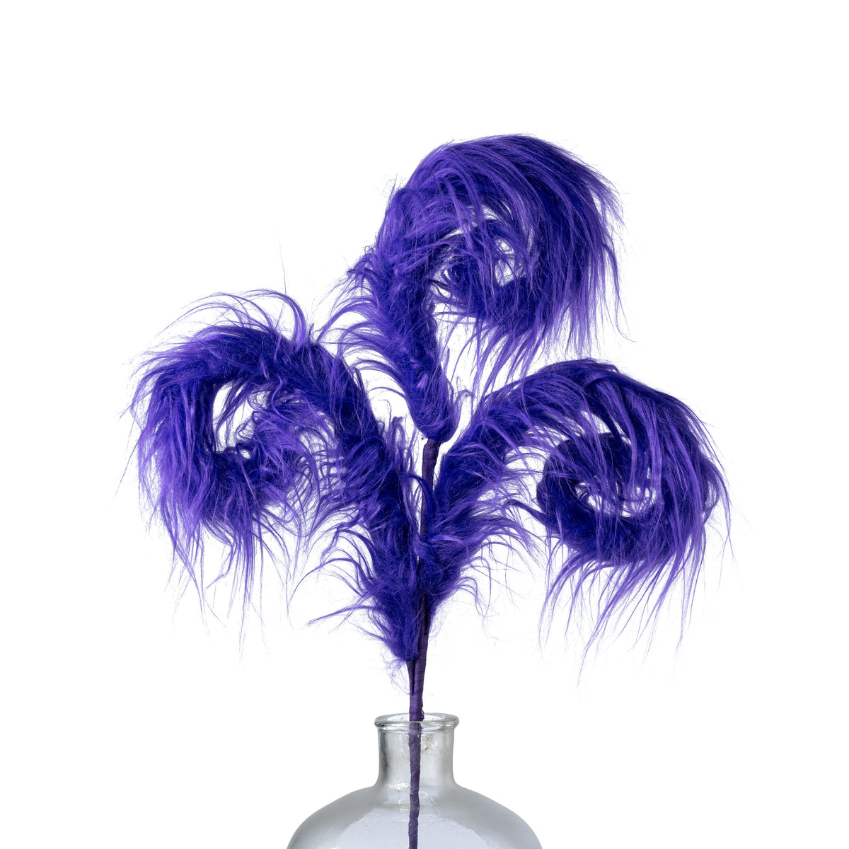 28" Furry Monster Spiral Curly Spray: Purple  Item Number: 57302PU