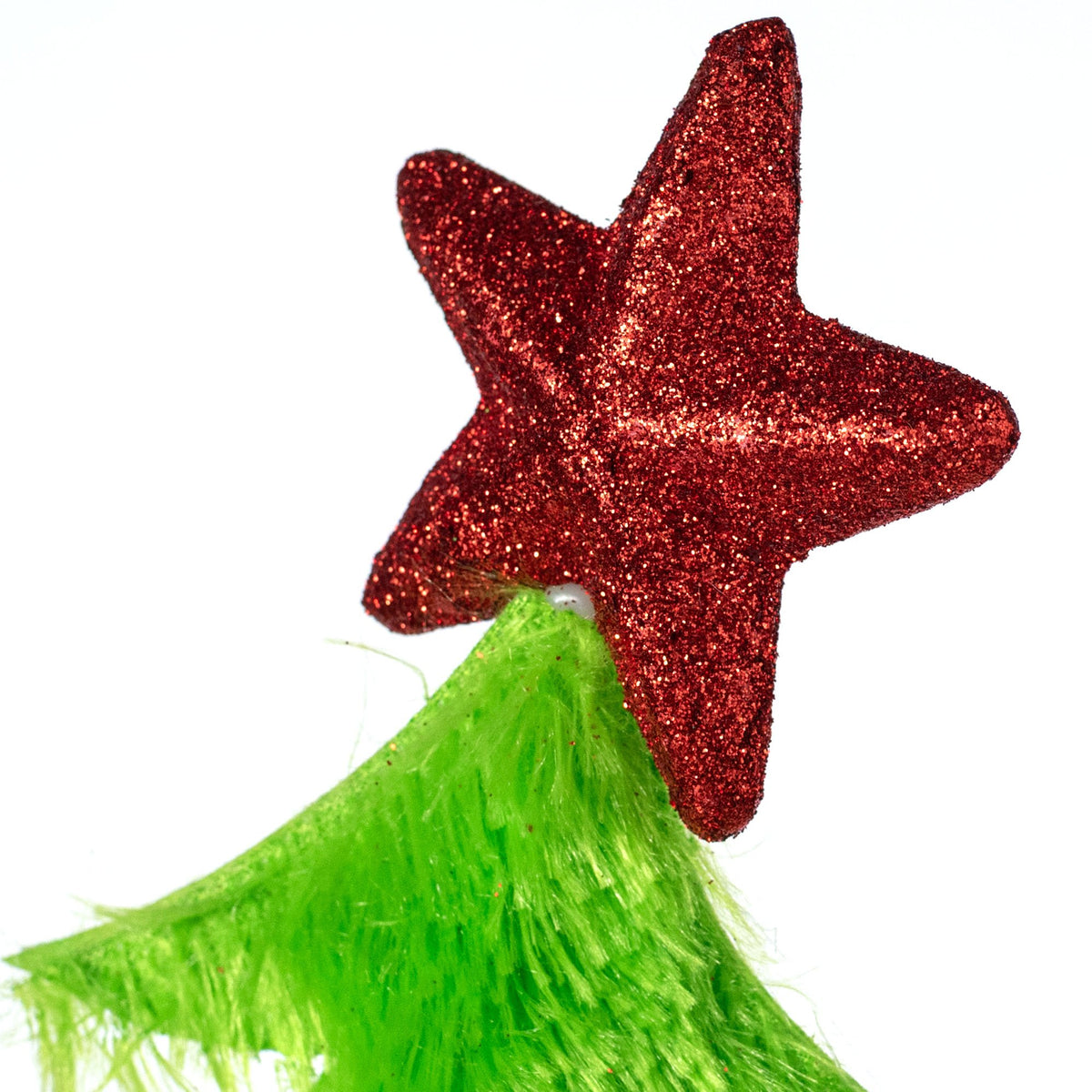 28" Furry Whimsical Christmas Tree Pick: Lime Lifestyle Photo