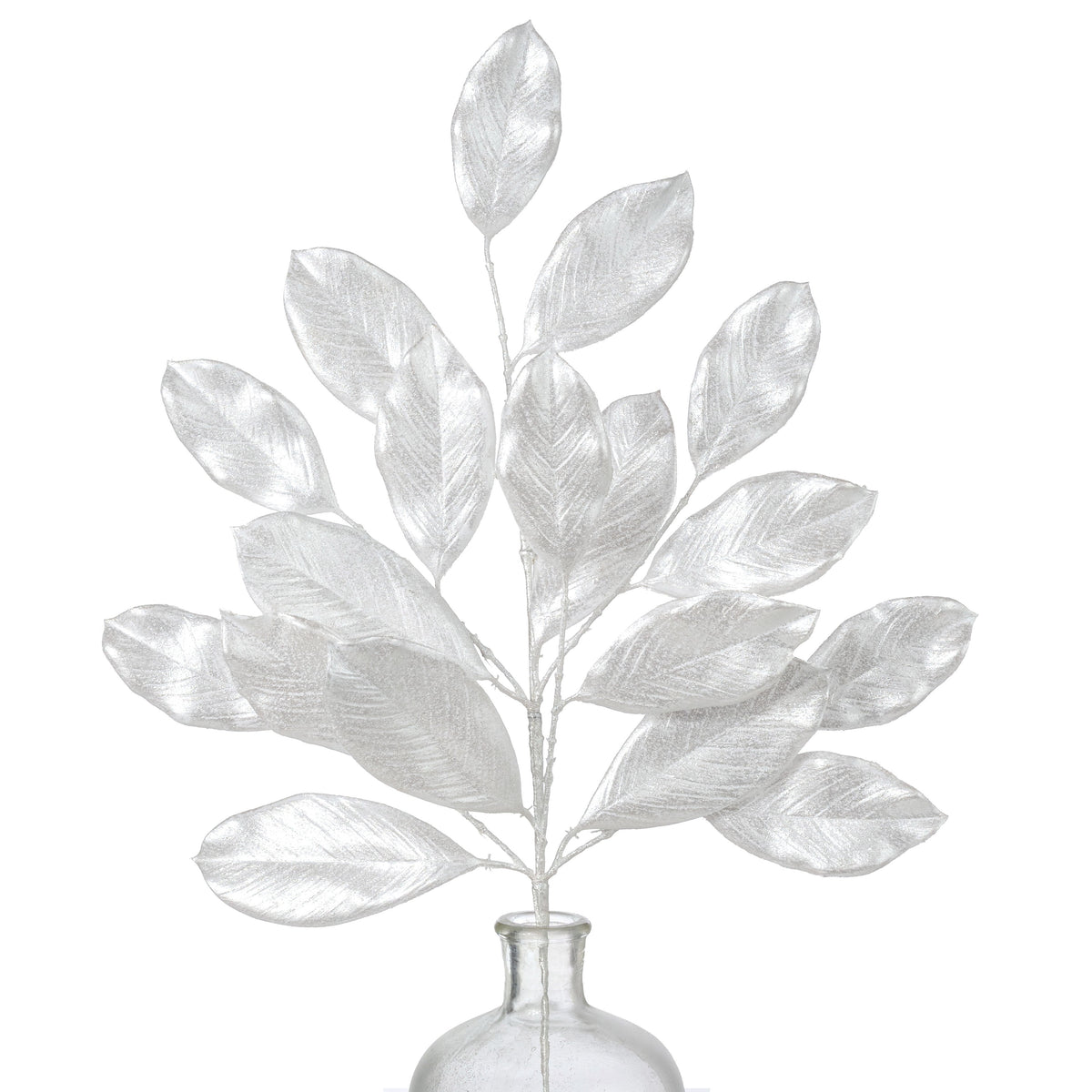 28" Pearl Magnolia Leaf Spray: White Item Number: XS254727