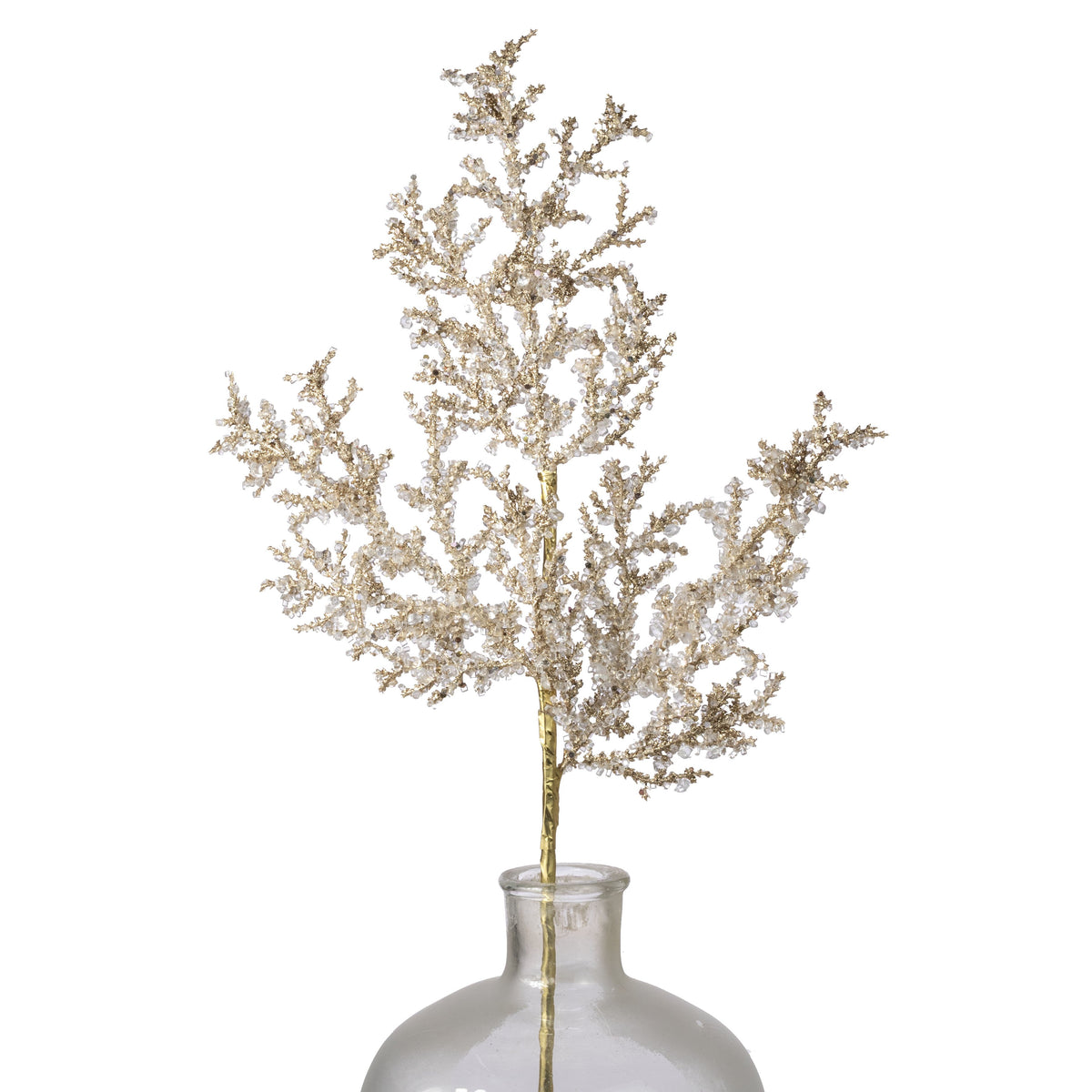 29" Iced Metallic Cedar Spray: Gold Item Number: 65834