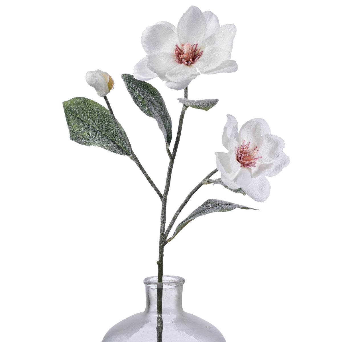 30" Frosted Magnolia Flower Spray: Snow White Item Number: 86953SNOW