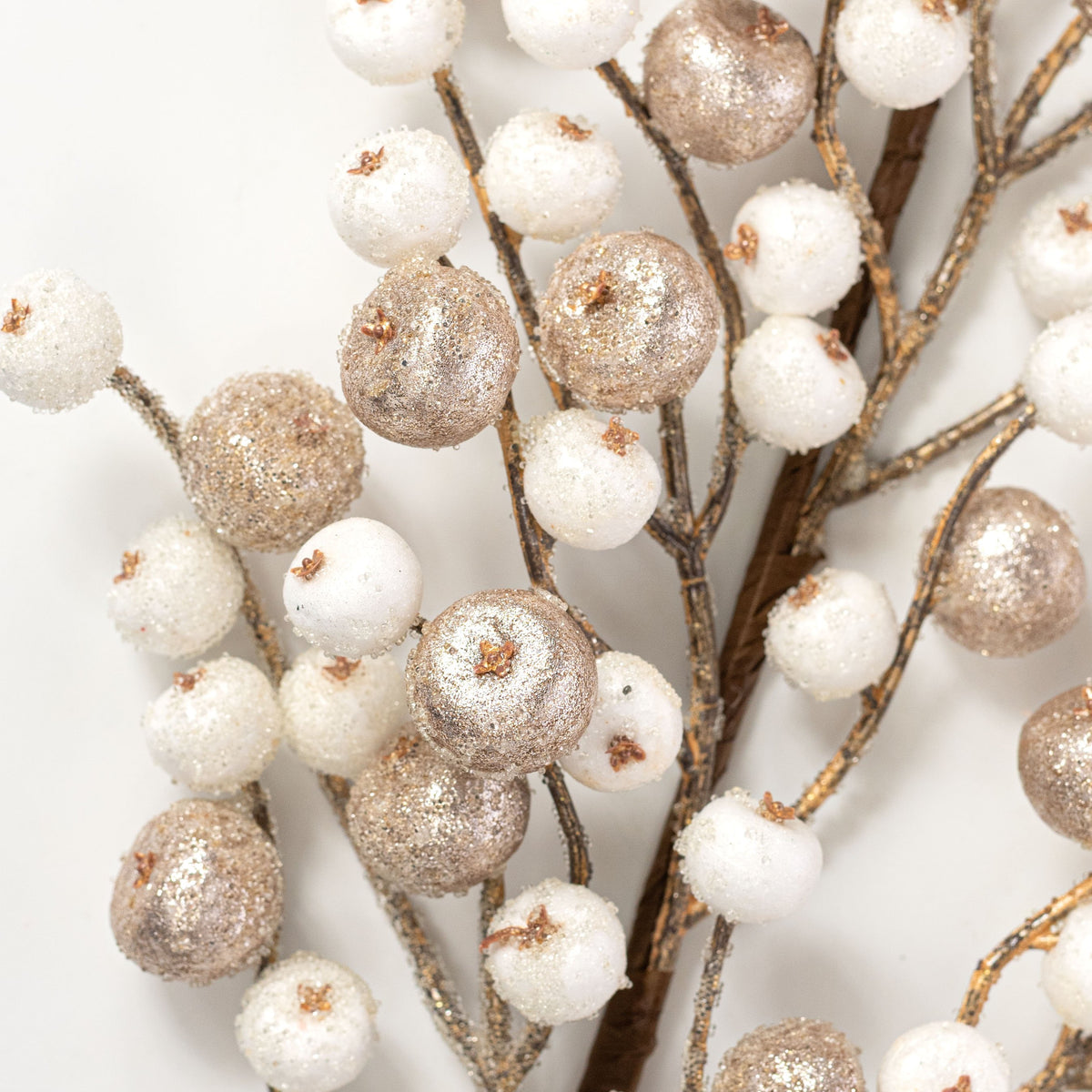30" Mini Crabapple Spray: Champagne Gold & White Lifestyle Photo