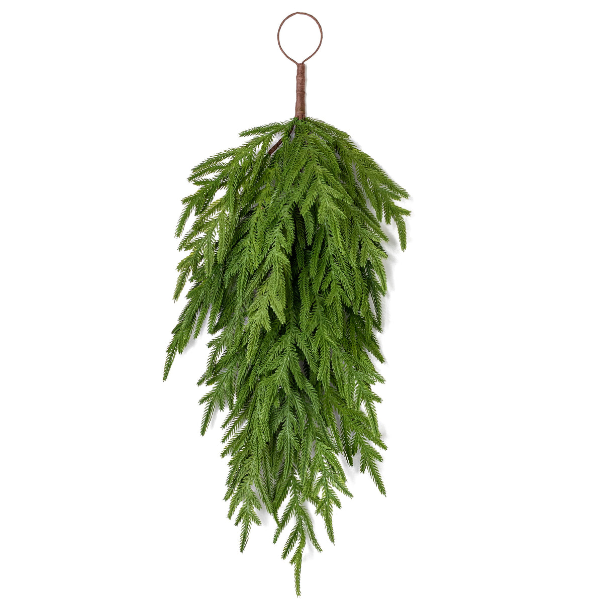 30" Soft Touch Evergreen Norfolk Pine Teardrop Item Number: 510709