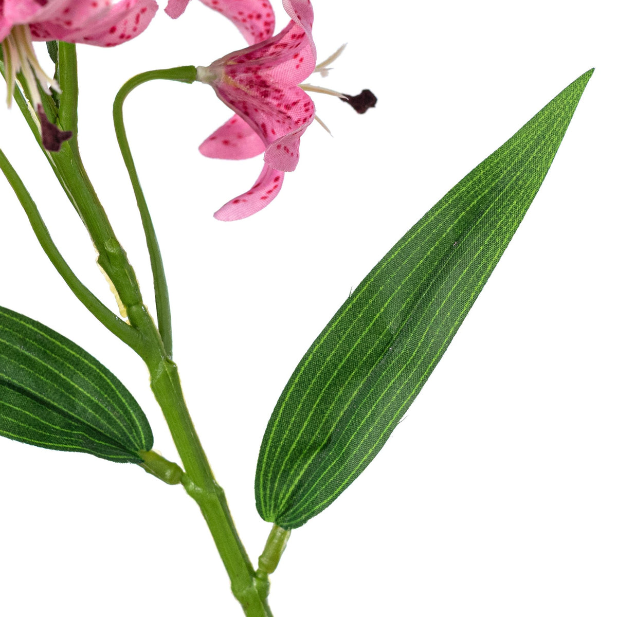 32" Cap Lily Stem: Fuchsia Pink detail photo 5