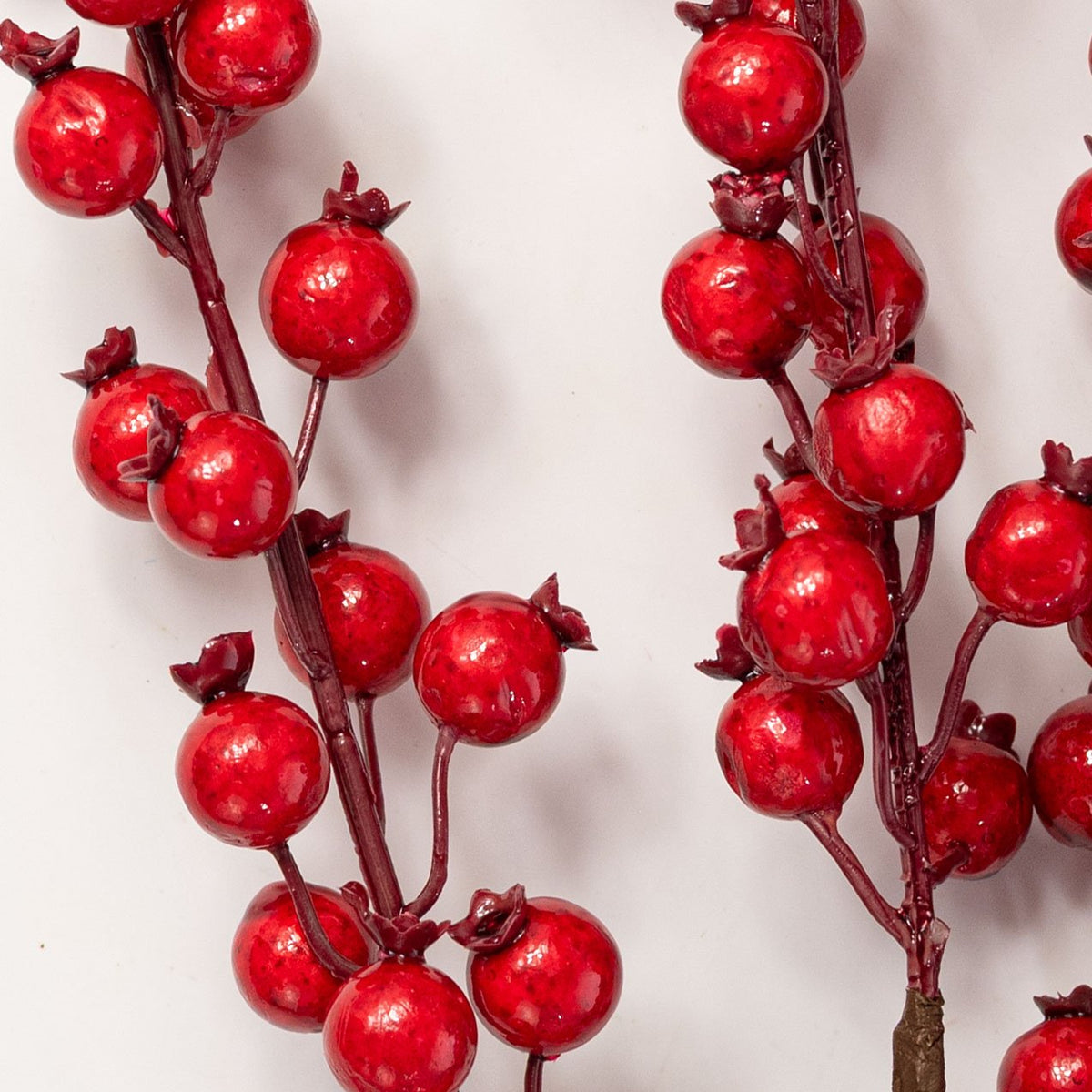 34" Weather Resistant Berry Branch Spray: Red Lifestyle Photo