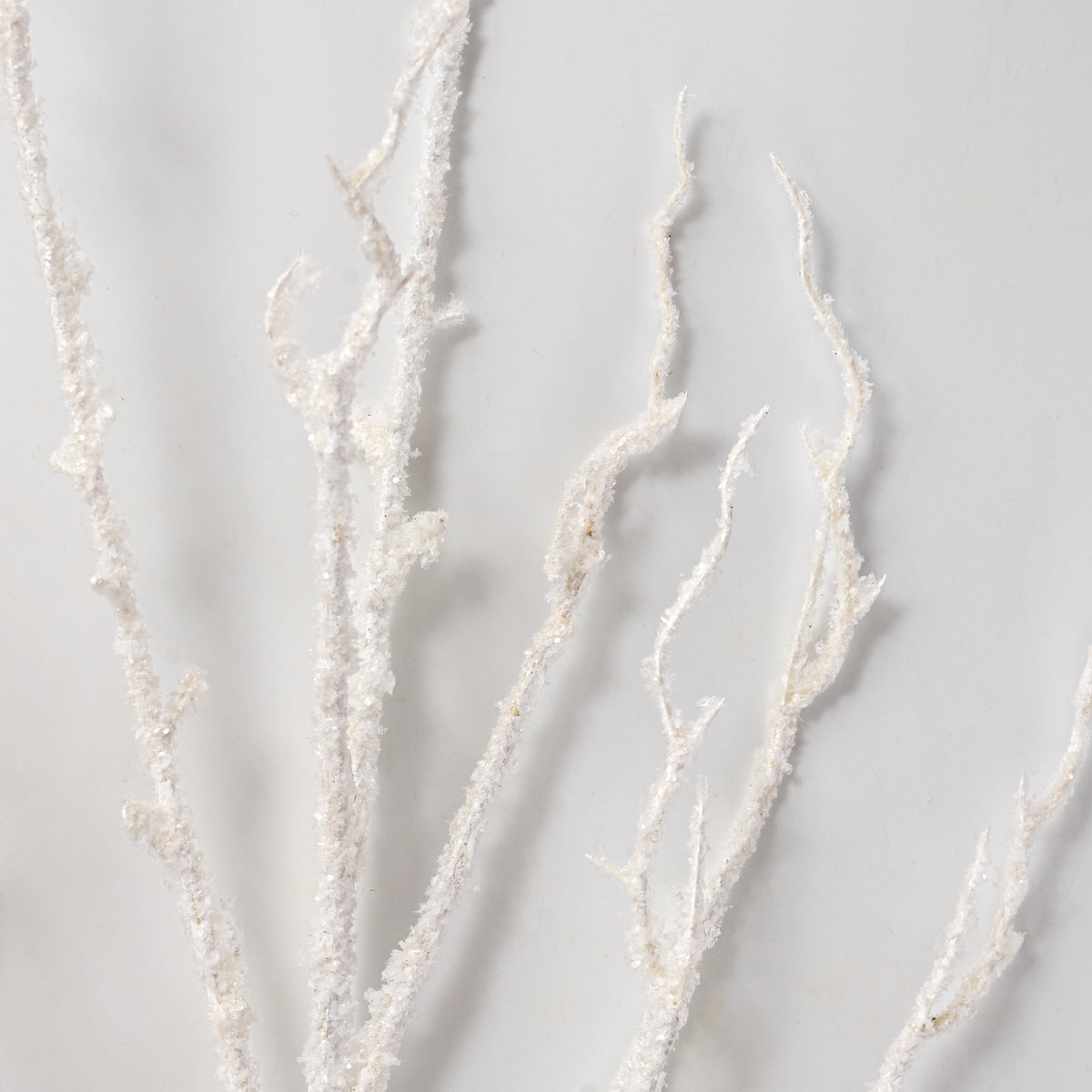 36" Snowy Glittered Branch: Flocked White Lifestyle Photo