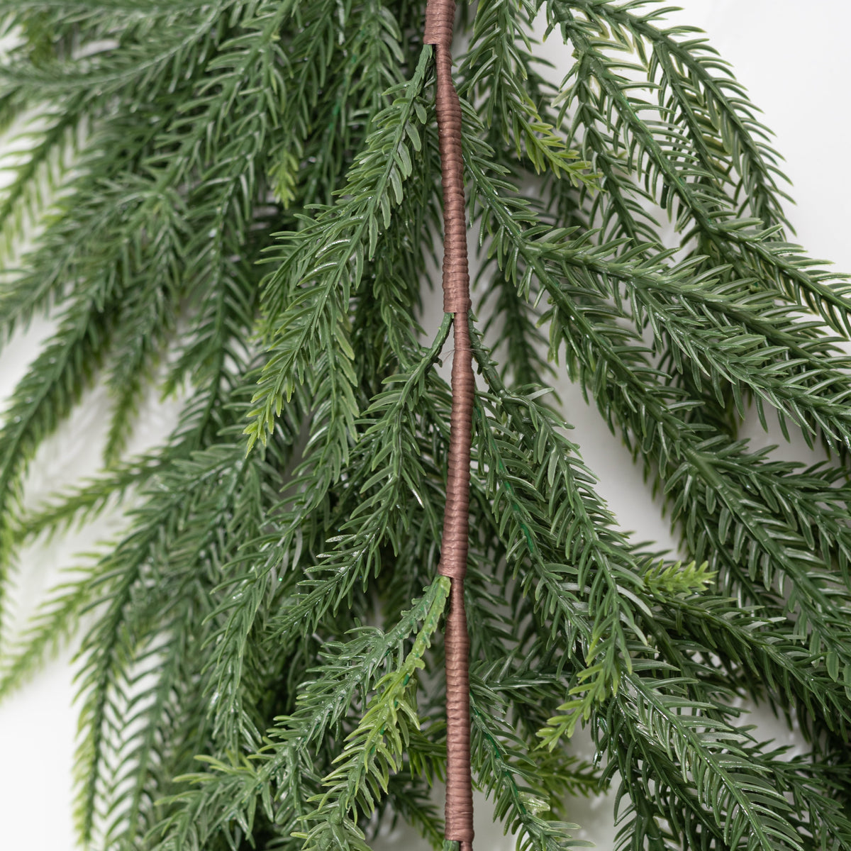 72" Real Touch Norfolk Pine Garland: Evergreen (87 Tips) detail photo 5