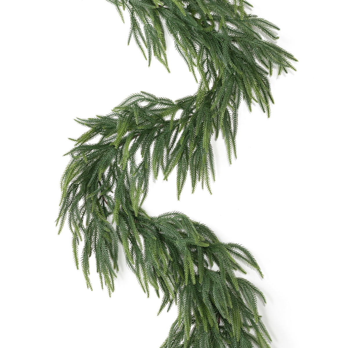 72" Real Touch Norfolk Pine Garland: Evergreen (87 Tips) Item Number: 87022GA6