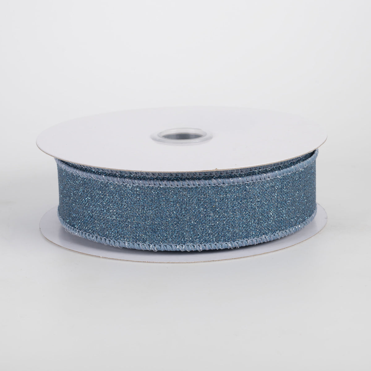 7/8" Fine Glitter on Royal Ribbon: Smoke Blue (10 Yards) Item Number: RGE7380NT
