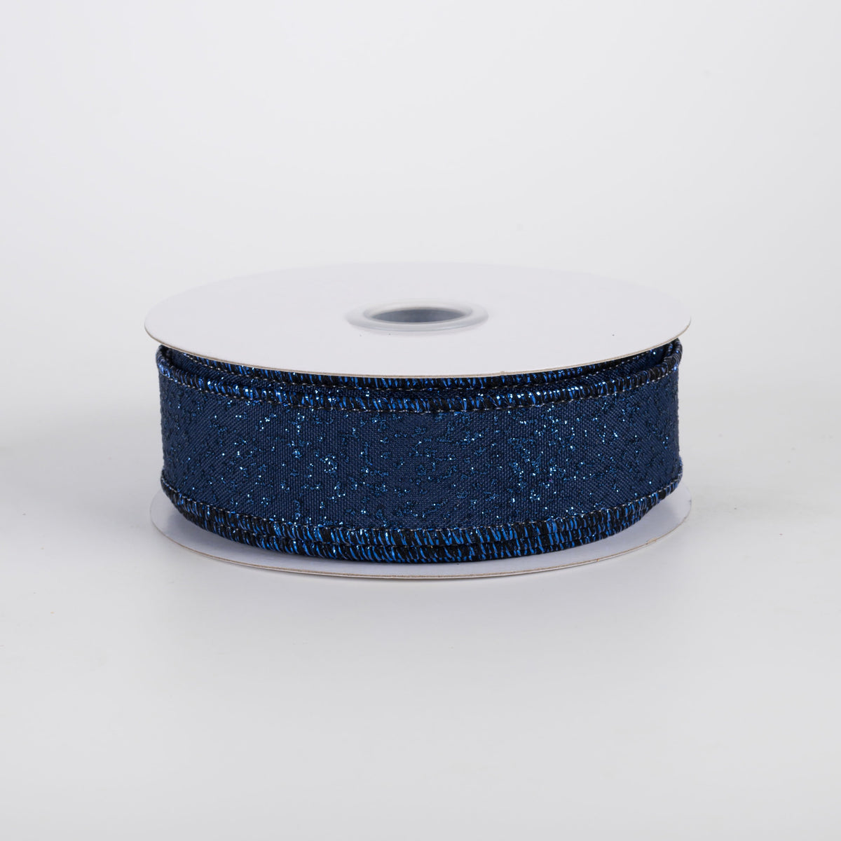 7/8" Speckled Glitter Canvas Ribbon: Navy Blue (10 Yards) Item Number: RGF781919