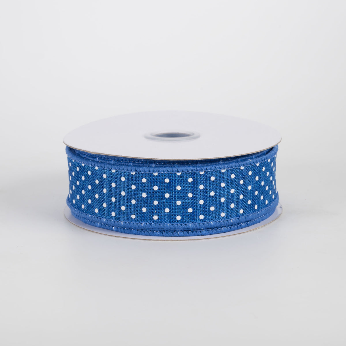 7/8" Swiss Dots Ribbon: Royal Blue & White (10 Yards) Item Number: RG0765125