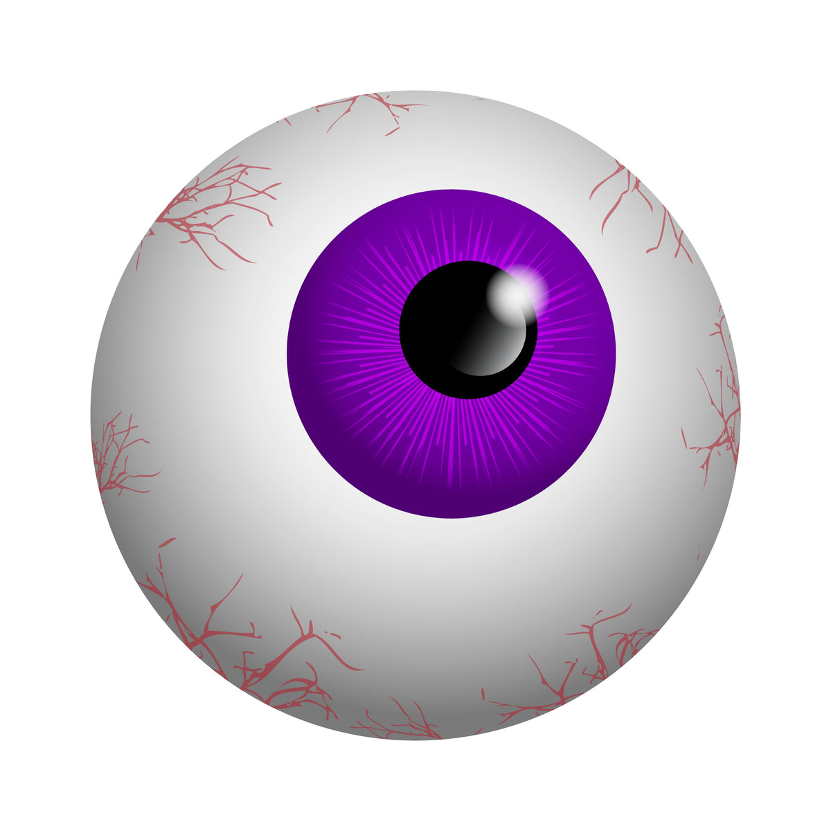 8.5" Waterproof Accent: Flat Purple Eyeball Item Number: CD1082NH-085