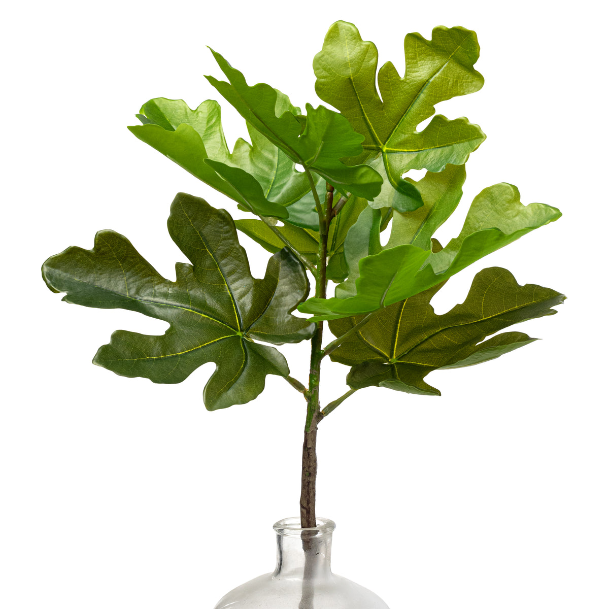 30" Artificial Fig Leaf Branch