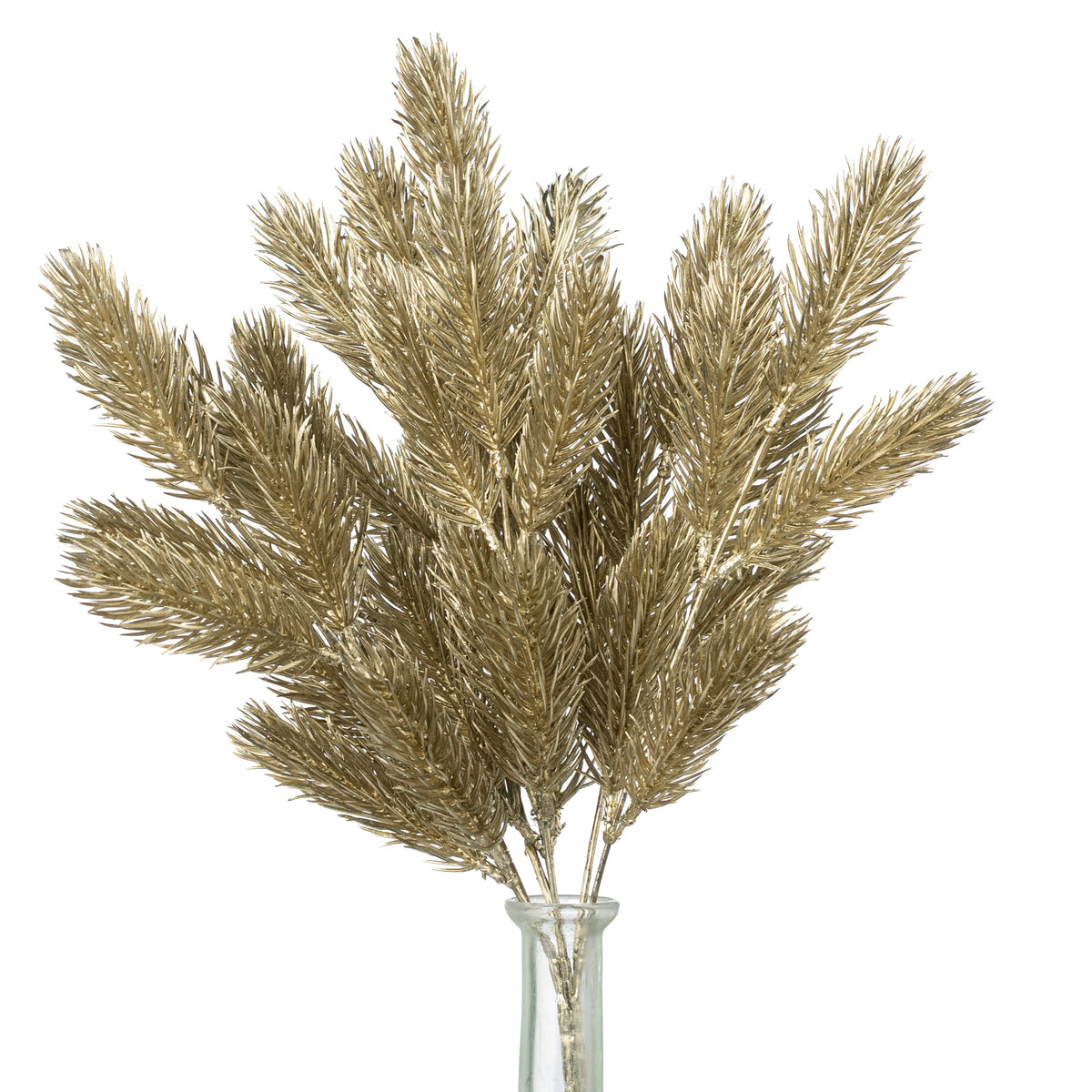 18" Pine Bush: Matte Metallic Champagne Gold