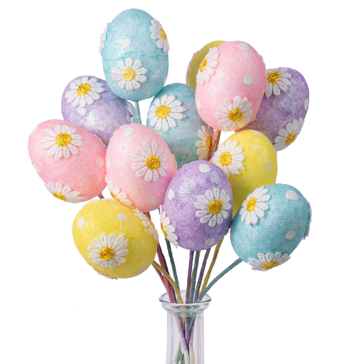 12" Appliqué Egg Picks (12) Item Number: 62146EAS