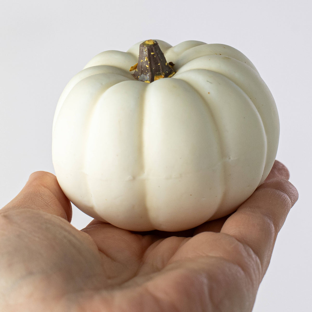 Assorted Mini Artificial Pumpkins & Gourds: White / Cream (Bag of 12) detail photo 4