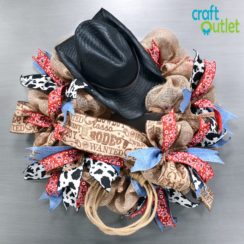 1.5" Bandana Print Canvas Ribbon: Red (10 Yards) detail photo 3