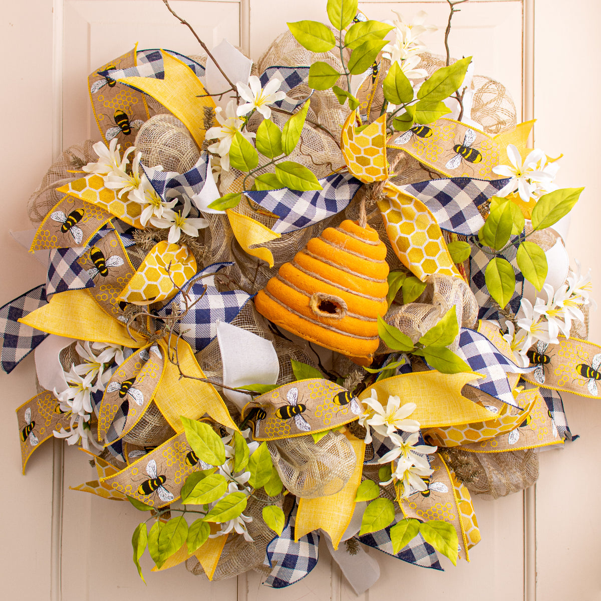 6" Bee Hive Ornament Lifestyle Photo