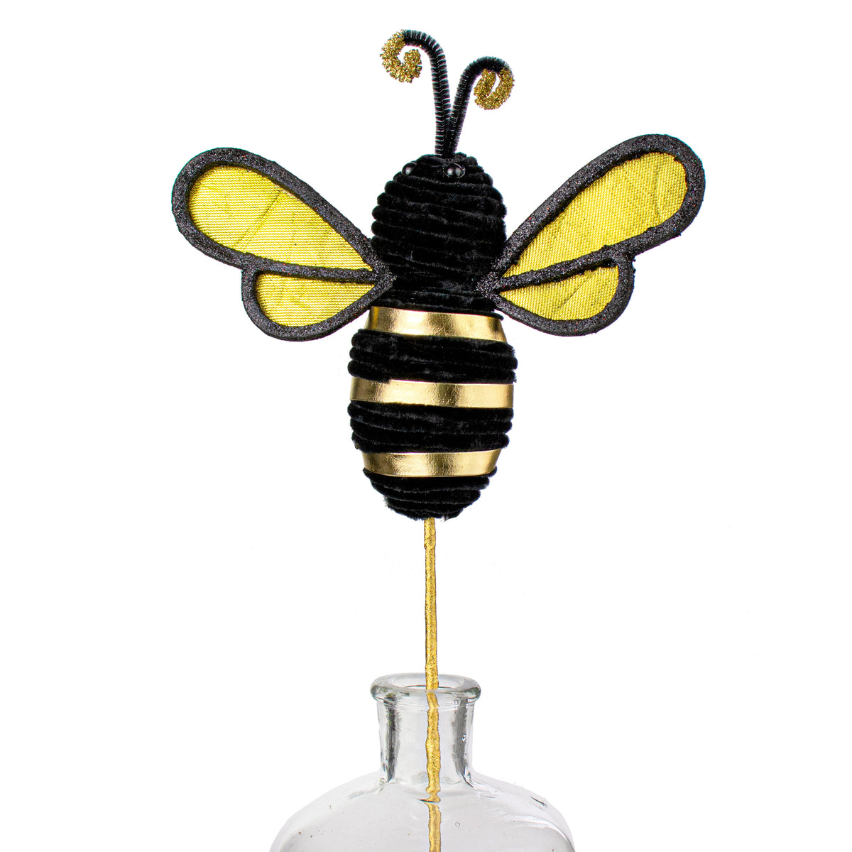 18" Bee Pick: Metallic Gold & Black Item Number: 63240GDBK