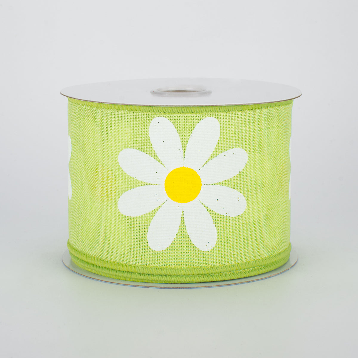 2.5" Bold Daisy Ribbon: Bright Green (10 Yards)