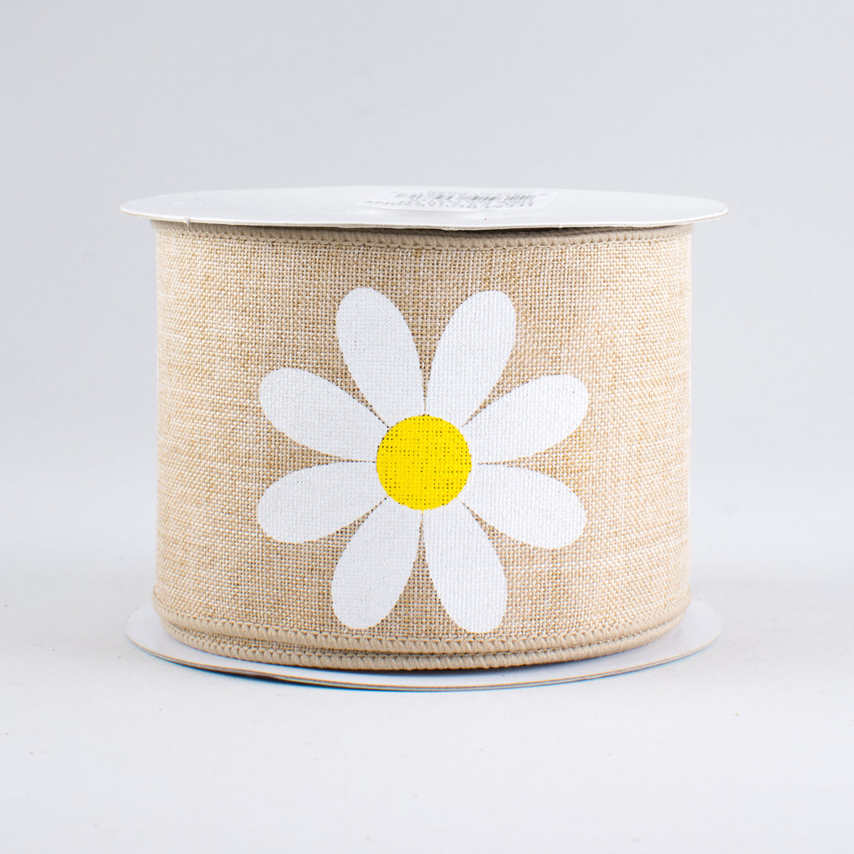 2.5" Bold Daisy Ribbon: Light Tan (10 Yards)