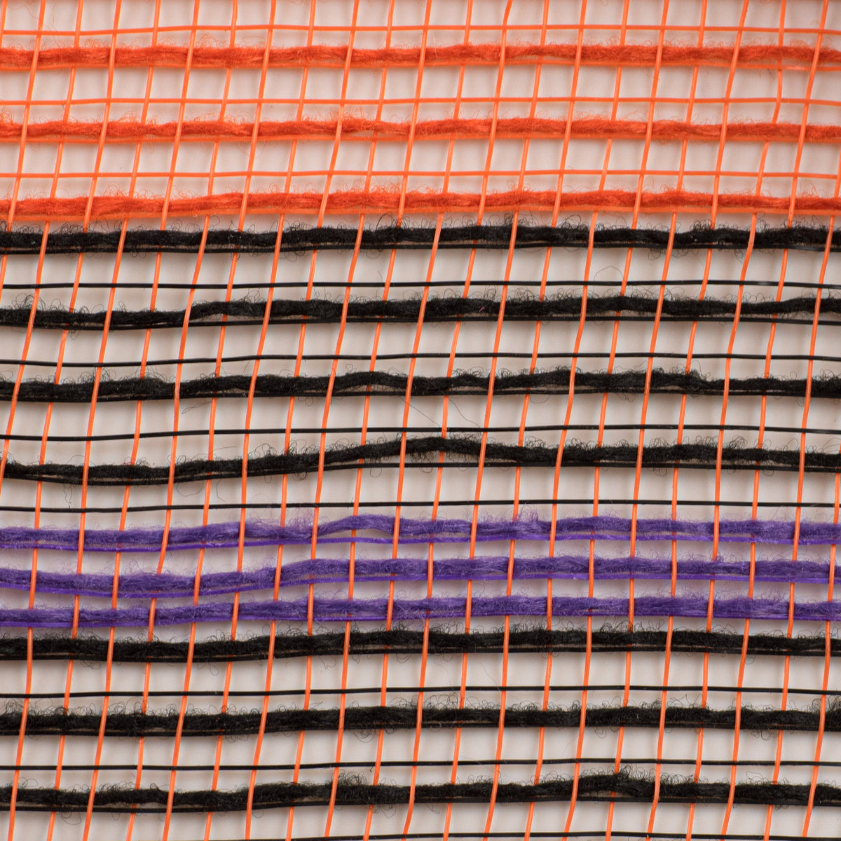 10" Bold Stripe Fabric Mesh: Orange, Black, Purple detail photo 3