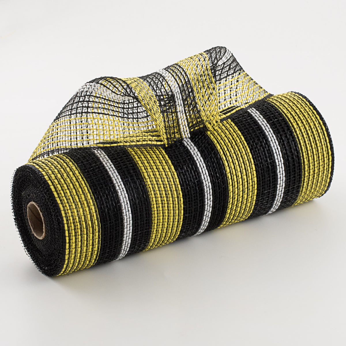 10" Bold Stripe Fabric Mesh: Yellow, Black, White Item Number: RY8327J9