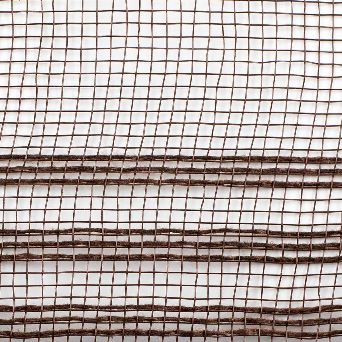 10" Border Stripe Mesh: Chocolate Brown detail photo 3