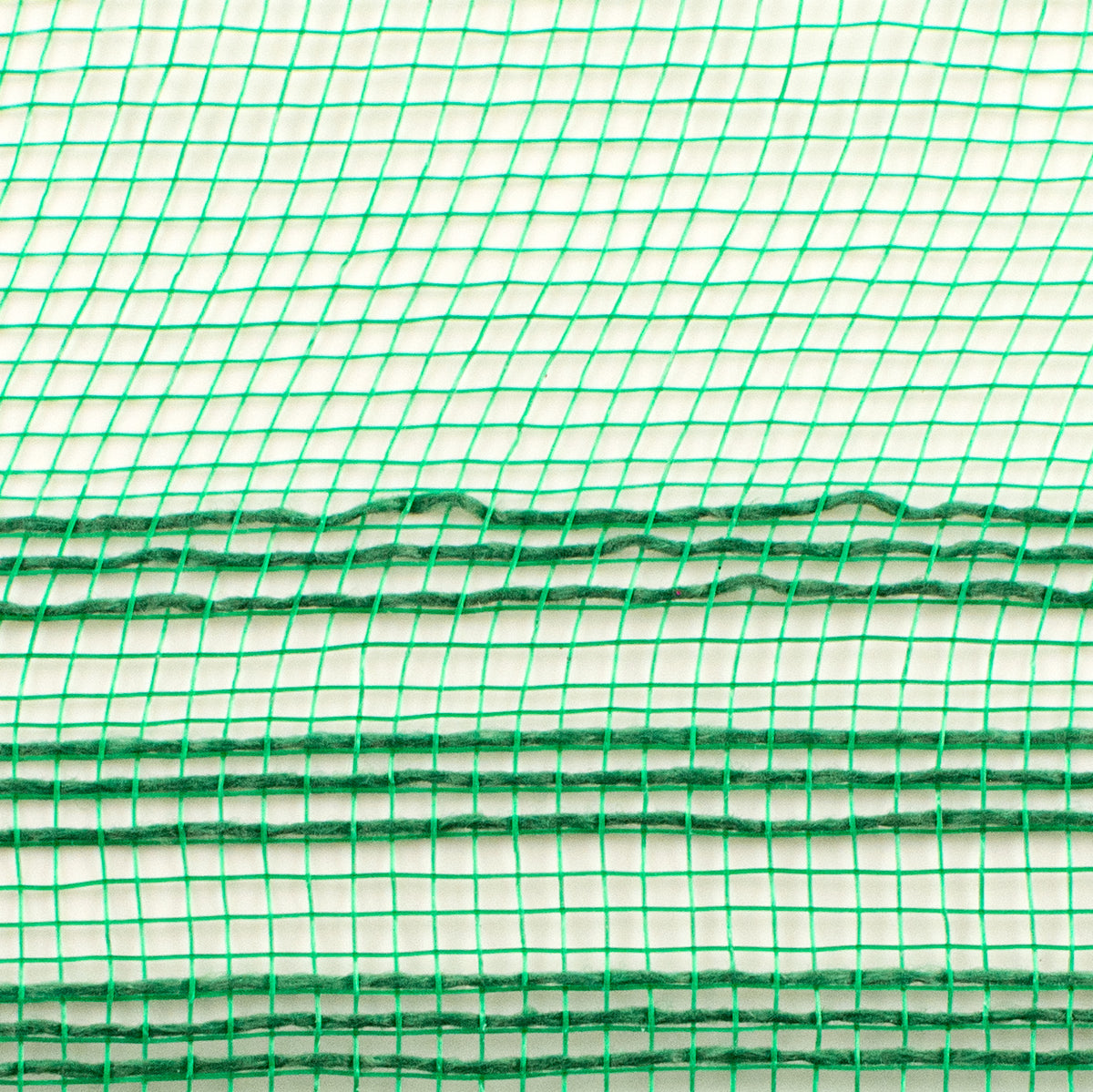 10" Border Stripe Mesh: Emerald Green detail photo 3