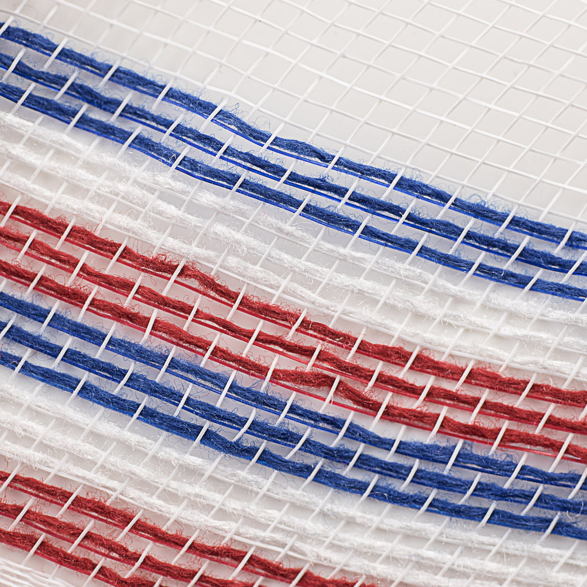 10" Border Stripe Mesh: White, Red, Blue detail photo 3