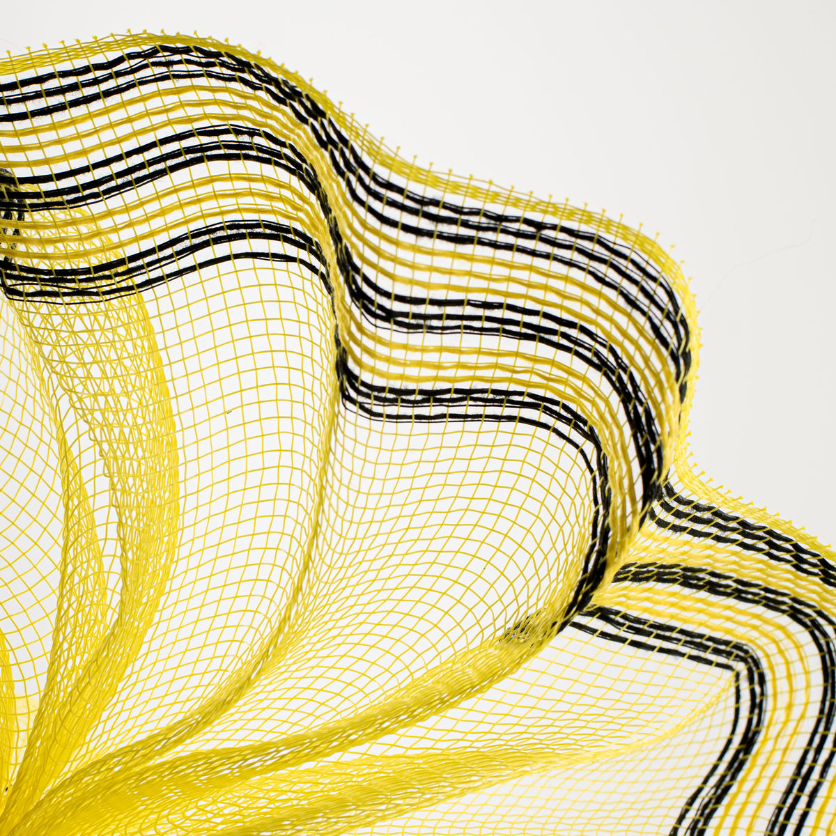 10" Border Stripe Mesh: Yellow & Black Lifestyle Photo