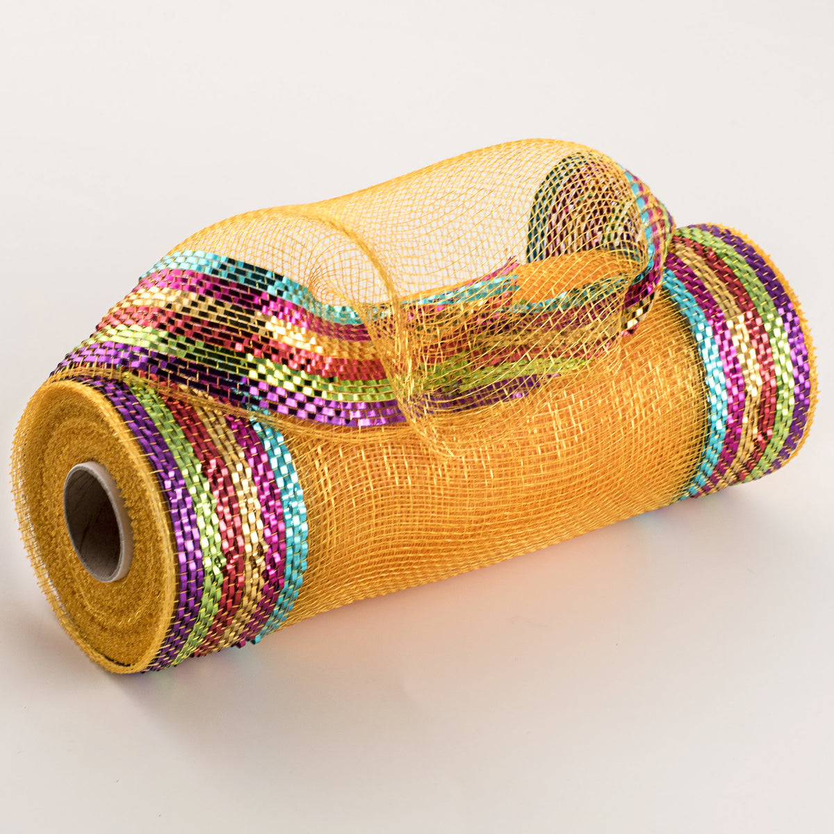 10" Border Stripe Metallic Mesh: Multi Brights Item Number: RE850483