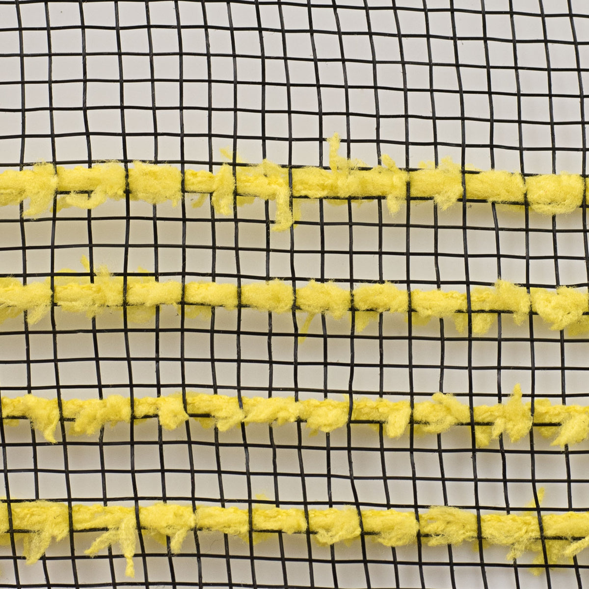 10" Border Stripe Snowdrift Mesh: Black & Yellow detail photo 3