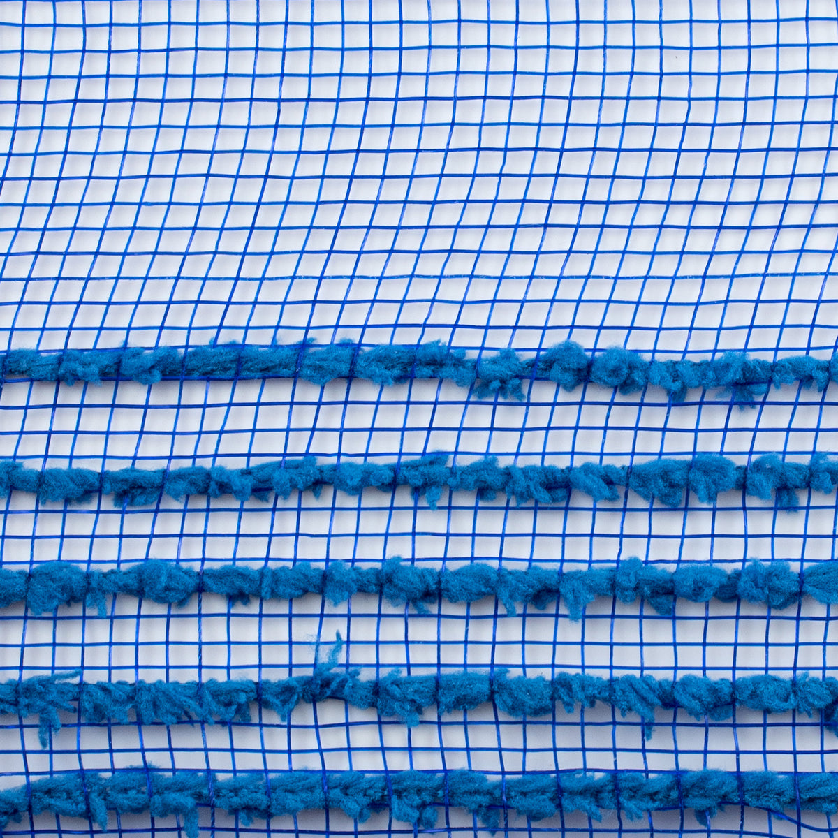 10" Border Stripe Snowdrift Mesh: Royal Blue detail photo 3