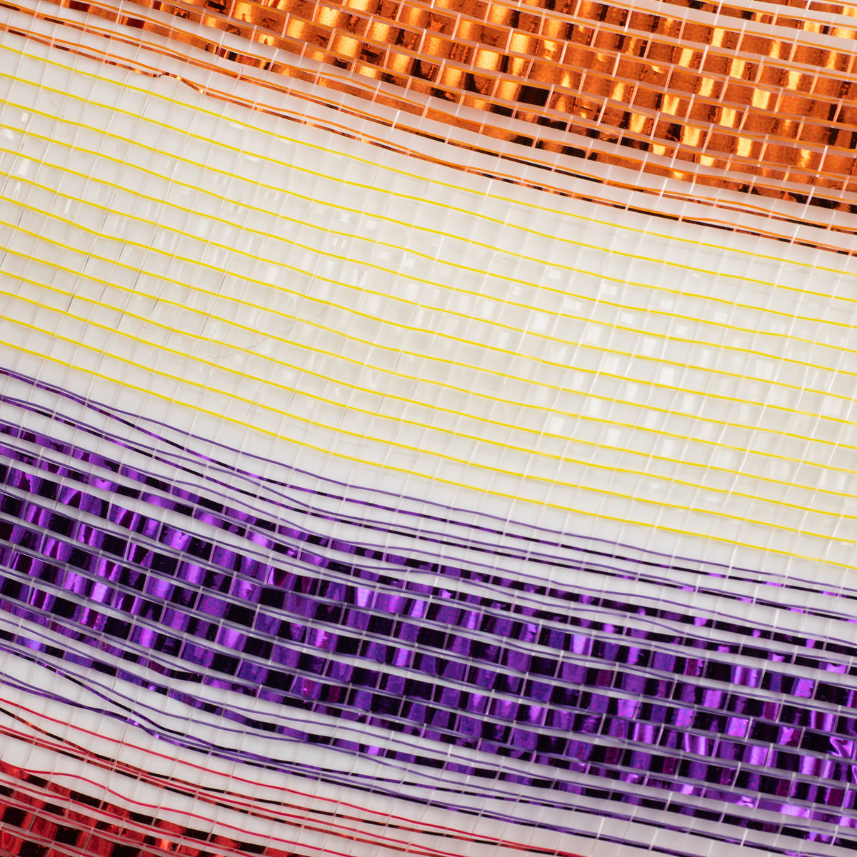 10" Bright Metallic Mesh: Rainbow (10 Yards) detail photo 3