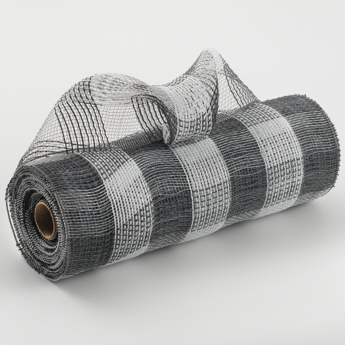 10" Buffalo Plaid Mesh: Grey & White Item Number: XB103110-51