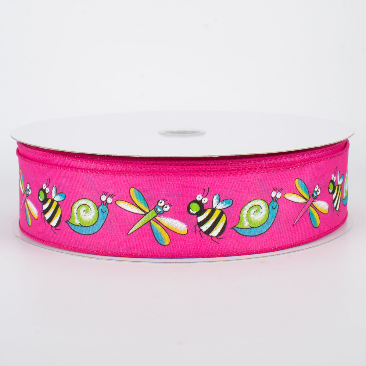 1.5" Bug Ribbon: Hot Pink (50 Yards)