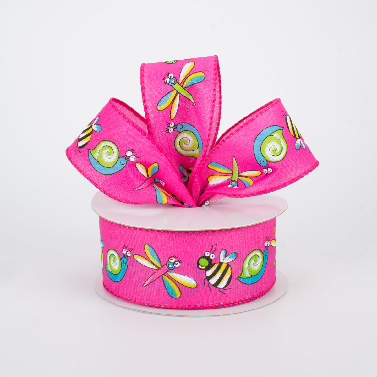 1.5" Bug Ribbon: Hot Pink (10 Yards) Lifestyle Photo