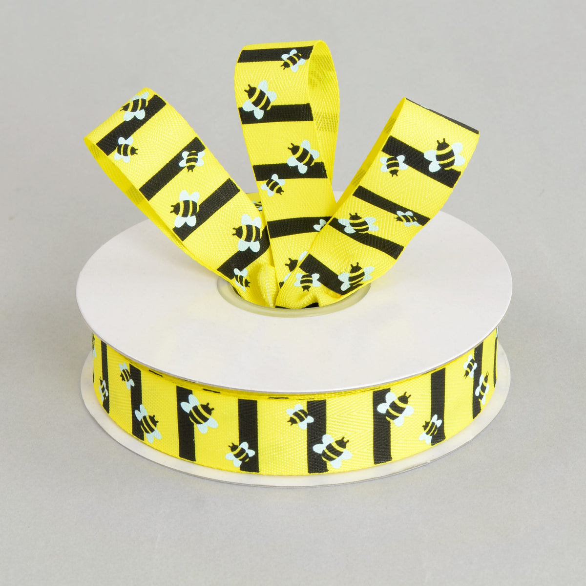 7/8" Bumble Bee Yellow Twill Tape Ribbon (25 Yards) Lifestyle Photo