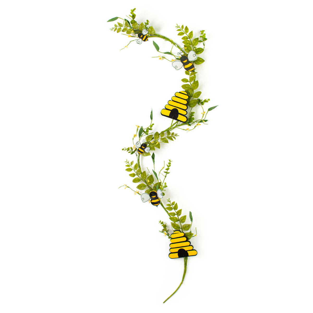 5' Bumblebee & Leaves Bee Hive Garland detail photo 4