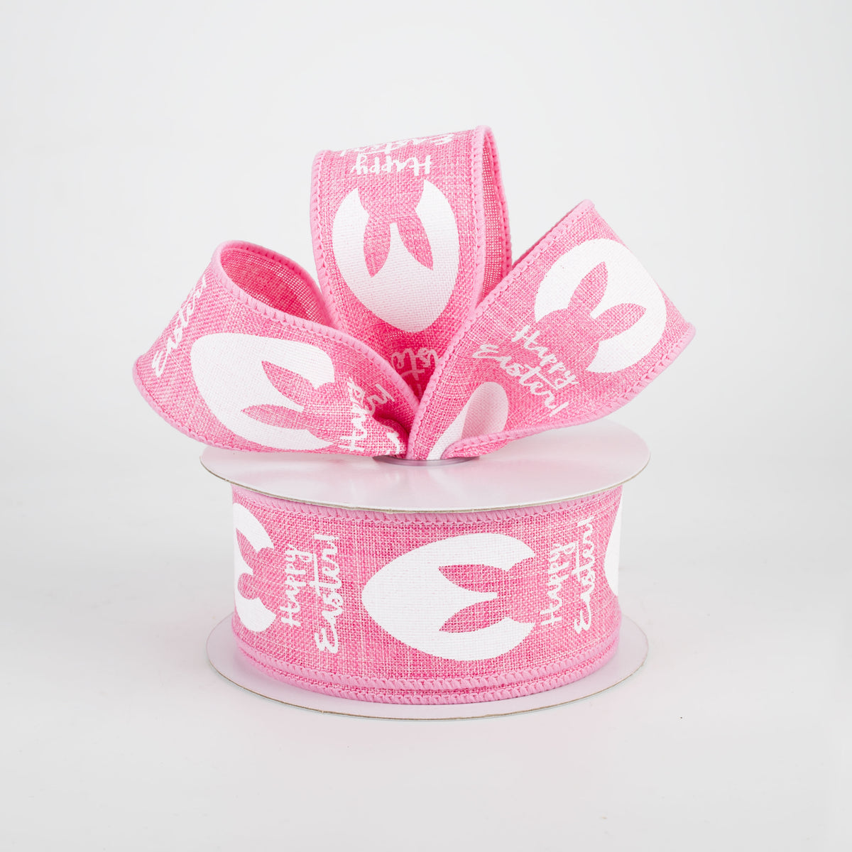 1.5" Bunny Ear Eggs Ribbon: Pink (10 Yards) Lifestyle Photo