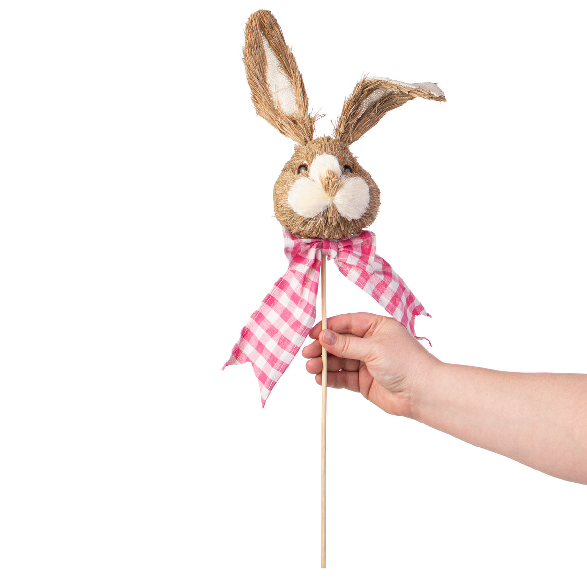 23" Bunny Head With Bow Pick: Pink Lifestyle Photo