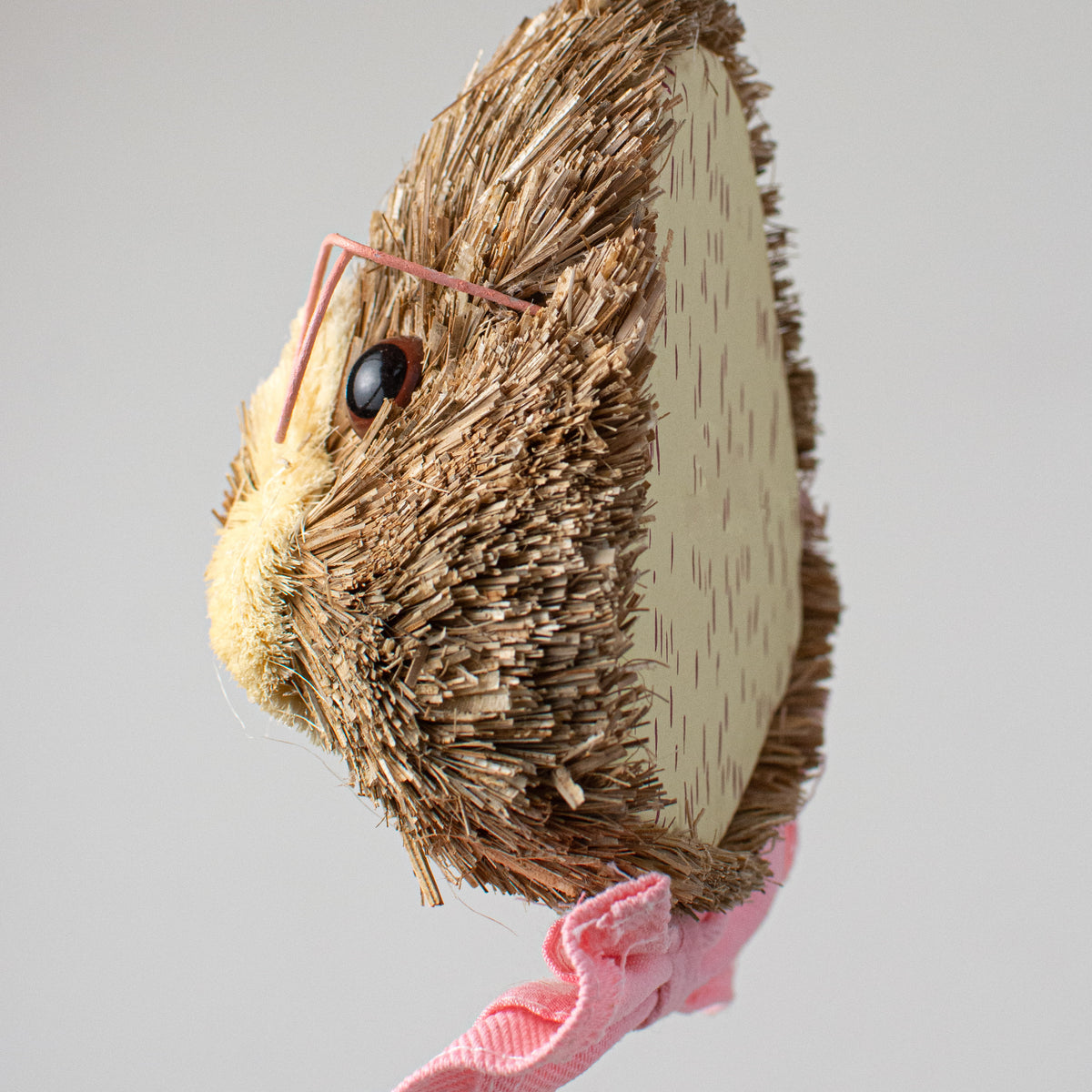 11" Bunny Head With Eye Glasses & Bow Tie: Pink detail photo 3