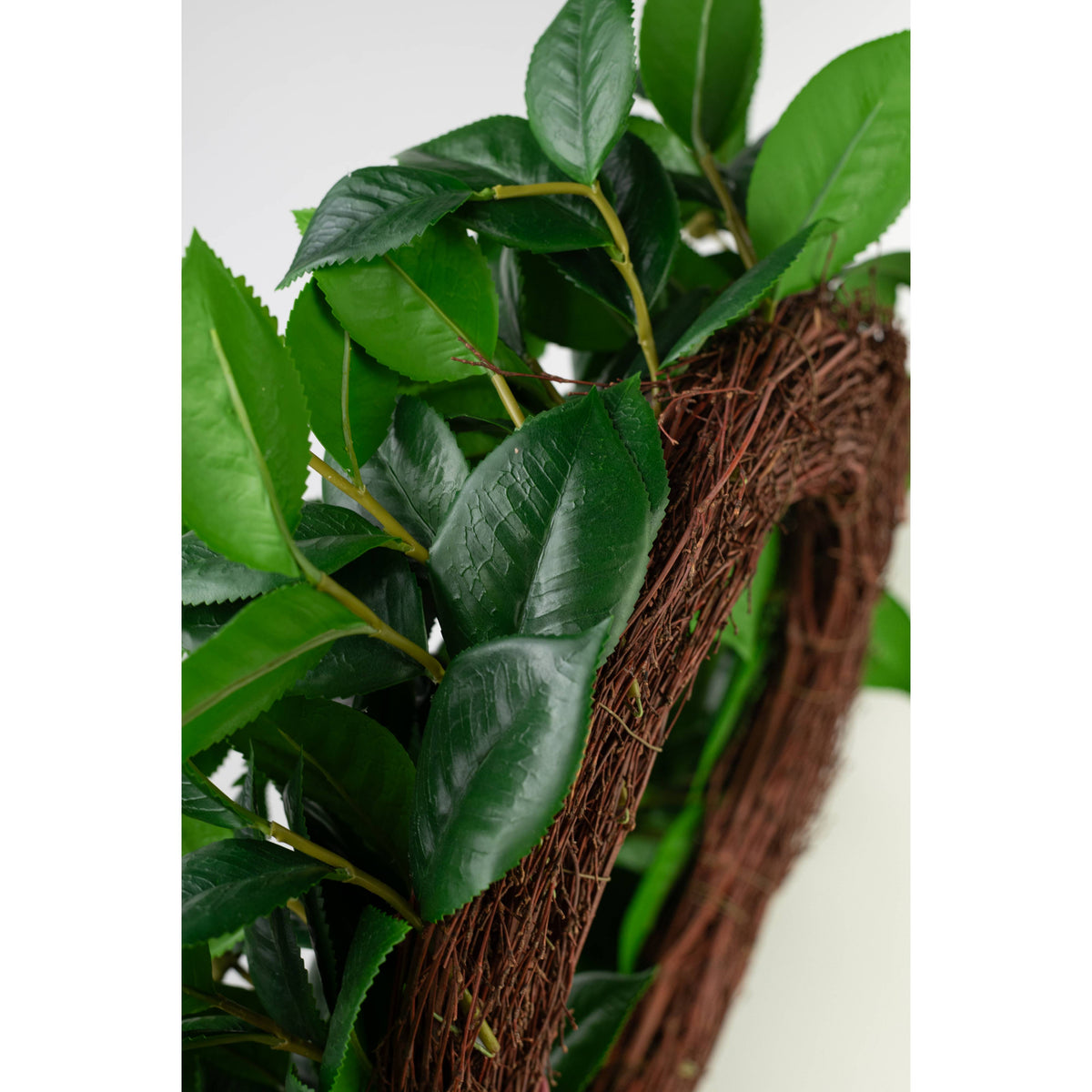 26" Camellia Leaves & Buds Wreath detail photo 3