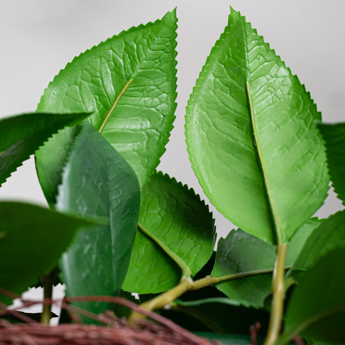 26" Camellia Leaves & Buds Wreath detail photo 5