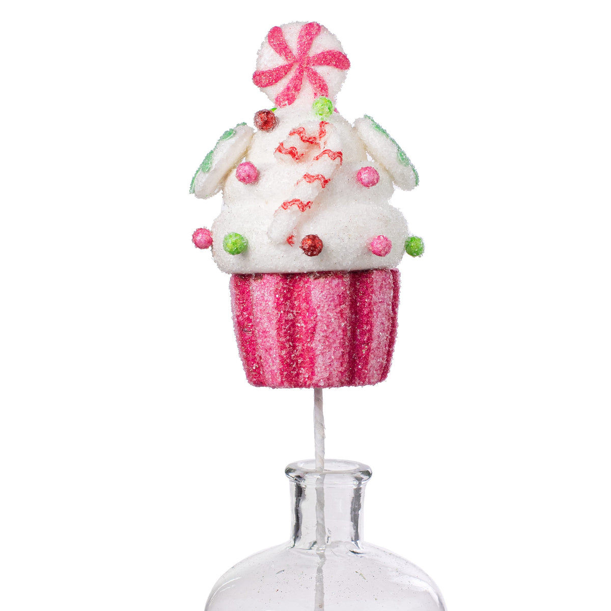 16" Candy Cane Cupcake Pick: Hot Pink Item Number: 85801BT