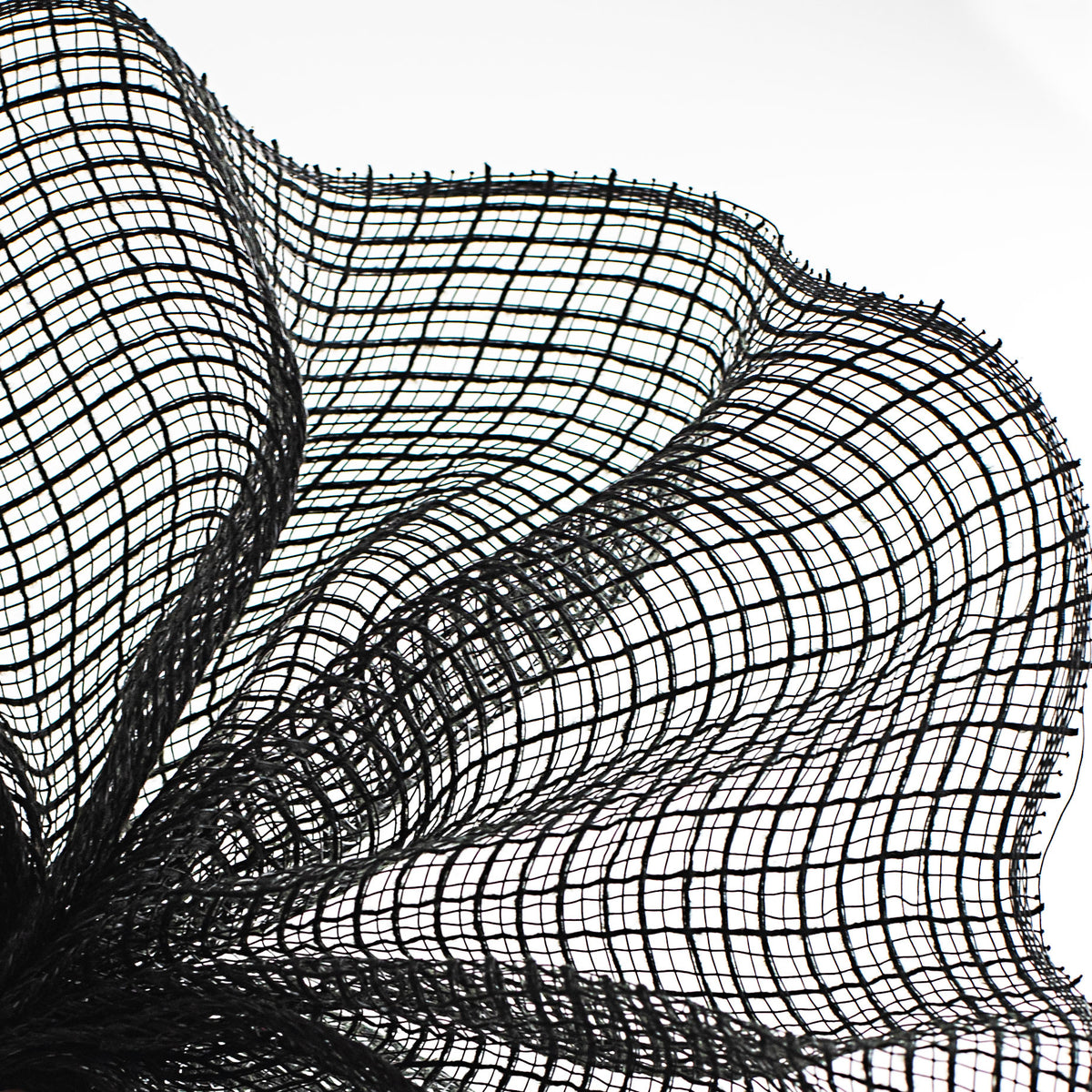 10" Check Fabric Mesh: Black Lifestyle Photo