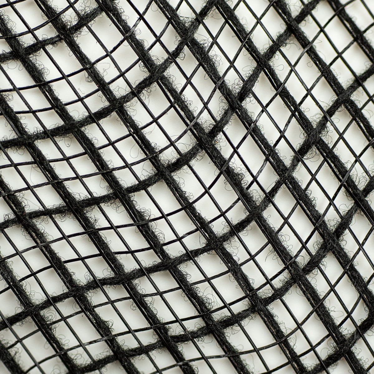 10" Check Fabric Mesh: Black detail photo 3